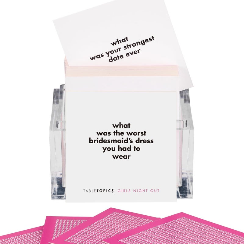 TableTopics Girls Night Out Question Card Game - 135 Spicy Conversation Starter Cards, Girls Night Game for Adult Friends, Bachelorette Parties - Image 2